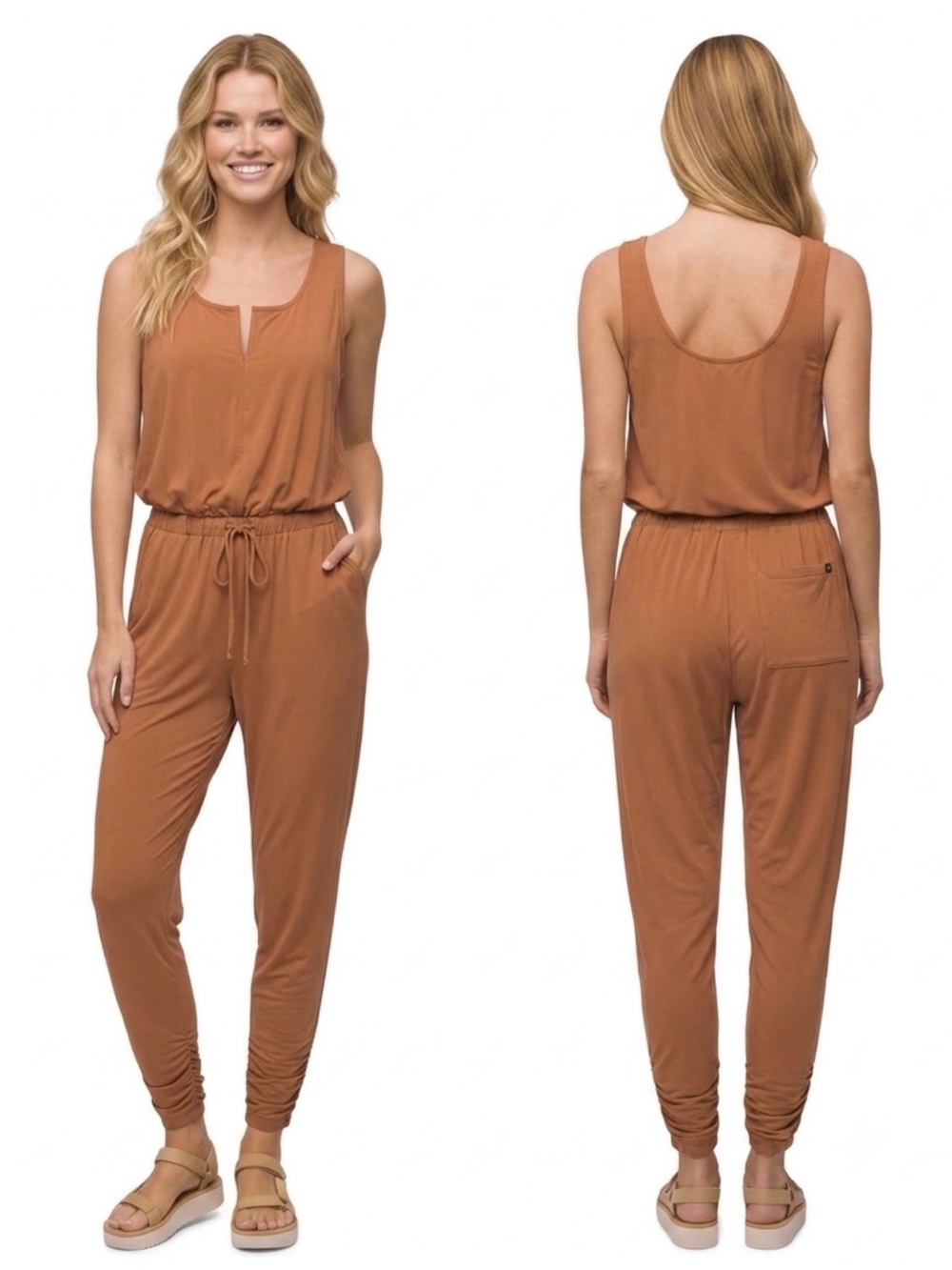 PrAna Railay Jumpsuit in Clay Size Small